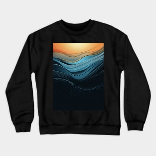 Minimalist Waves Crewneck Sweatshirt